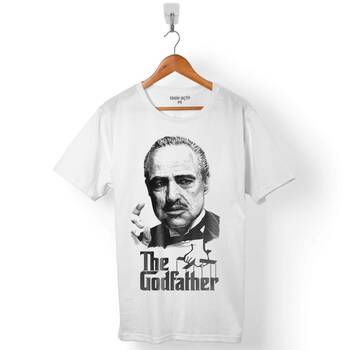 THE GODFATHER BABA MARLON BRANDO LOGO ERKEK TİŞÖRT