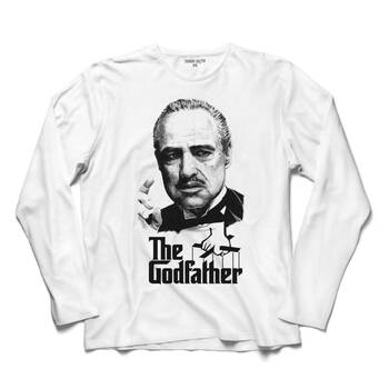 THE GODFATHER BABA MARLON BRANDO LOGO UZUN KOLLU TİŞÖRT