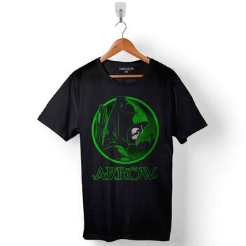 The Green Arrow Logo Baskılı Tişört Unisex T-Shirt