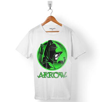 THE GREEN ARROW LOGO ERKEK TİŞÖRT