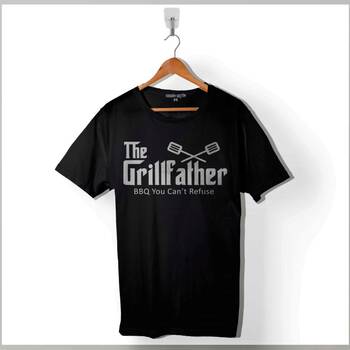 The Grill Father Godfather Izgara Mangal Et Baskılı Tişört Unisex T-Shirt