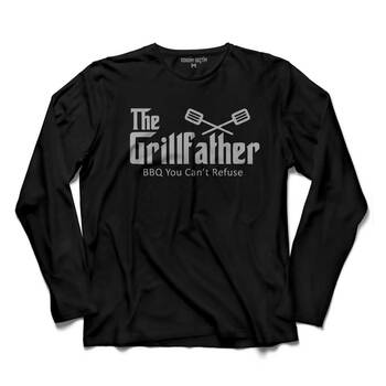 THE GRILL FATHER GODFATHER IZGARA MANGAL ET UZUN KOLLU TİŞÖRT