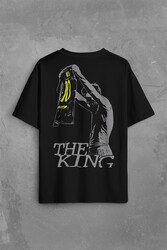 The King Leo Lionel Messi Barcelona Forma Beyaz Sırt Ön Baskılı Oversize Tişört Unisex T-Shirt - Thumbnail