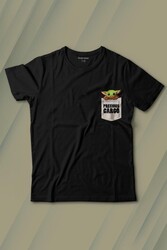 The Mandalorian Bebek Yoda Cep Tasarımı Baskılı Tişört Çocuk T-shirt - Thumbnail