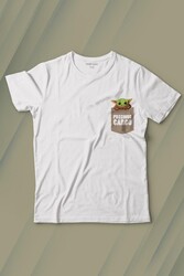  The Mandalorian Bebek Yoda Cep Tasarımı Baskılı Tişört Çocuk T-shirt - Thumbnail