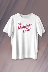 The Midnight Club Logo Dizi Baskılı Tişört Unisex T-shirt - Thumbnail