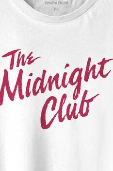 The Midnight Club Logo Dizi Baskılı Tişört Unisex T-shirt