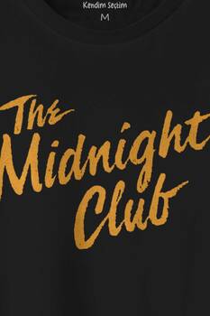 The Midnight Club Logo Dizi Baskılı Tişört Unisex T-shirt