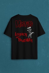 The Misfits Legacy Of BrutAlity Punk Rock Sırt Ön Baskılı Oversize Tişört Unisex T-Shirt - Thumbnail