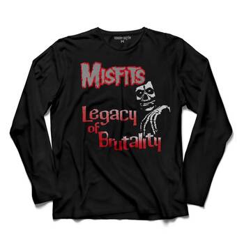 THE MISFITS LEGACY OF BRUTALITY PUNK ROCK UZUN KOLLU TİŞÖRT