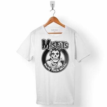 THE MISFITS PUNK ROCK DEATH COMES RIPPING ERKEK TİŞÖRT