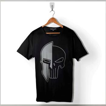 The Punisher 300 Spartan Mask Cezalandırıcı Baskılı Tişört Unisex T-Shirt