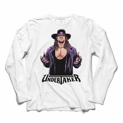 The Undertaker Wwe Amerikan Güreşi Uzun Kollu Tişört Baskılı T-Shirt - Thumbnail