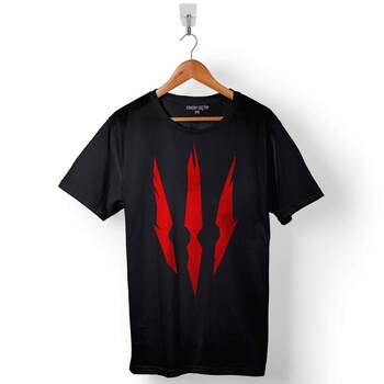 The Witcher 3 Iıı Logo Wild Hunt Baskılı Tişört Unisex T-Shirt