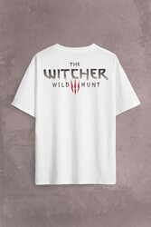 The Witcher Avatar Wild Hunt Online Oyun Wolf Sırt Ön Baskılı Oversize Tişört Unisex T-Shirt - Thumbnail