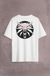 The Witcher Avatar Wild Hunt Online Oyun Wolf Sırt Ön Baskılı Oversize Tişört Unisex T-Shirt - Thumbnail