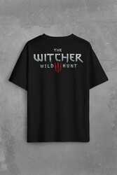 The Witcher Avatar Wild Hunt Online Oyun Wolf Sırt Ön Baskılı Oversize Tişört Unisex T-Shirt - Thumbnail