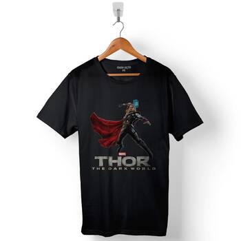 Thor Avengers Marvel Logo Baskılı Tişört Unisex T-Shirt