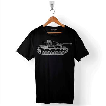 Tiger I Panzer Tank Wehrmacht Wh Wk2 Wwii War Baskılı Tişört Unisex T-Shirt