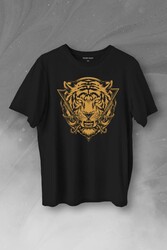 Tiger Kaplan Minimal Urban Street Wear Baskılı Tişört Unisex T-Shirt - Thumbnail