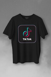 Tik Tok Logo Tiktok Music Video Baskılı Tişört Unisex T-Shirt - Thumbnail