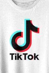 Tik Tok Logo Tiktok Music Video Baskılı Tişört Unisex T-shirt - Thumbnail