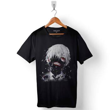 Tokyo Ghoul Kaneki Anime Manga Baskılı Tişört Unisex T-Shirt