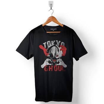 Tokyo Ghoul Kaneki Anime Manga Baskılı Tişört Unisex T-Shirt