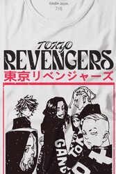 Tokyo Revengers Japan Anime Dizi Japonca Baskılı Tişört Çocuk T-shirt - Thumbnail