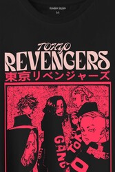 Tokyo Revengers Japan Anime Dizi Japonca Baskılı Tişört Unisex T-Shirt - Thumbnail