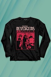 Tokyo Revengers Japan Anime Dizi Japonca Uzun Kollu Tişört Baskılı T-Shirt - Thumbnail