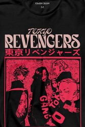 Tokyo Revengers Japan Anime Dizi Japonca Uzun Kollu Tişört Baskılı T-Shirt - Thumbnail