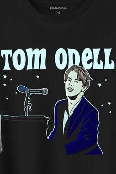 Tom Odell Silüet Baskılı Tişört Unisex T-Shirt