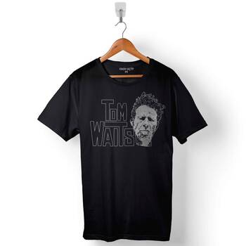 Tom Waits For No One Silüet Baskılı Tişört Unisex T-Shirt