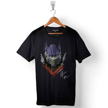 Transformers Optimus prime Logo Decepticon Baskılı Tişört Unisex T-Shirt