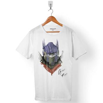 TRANSFORMERS OPTIMUS PRIME LOGO DECEPTICON ERKEK TİŞÖRT