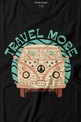 Travel More Woswos Retro Hippi 60S 70S Baskılı Tişört Çocuk T-shirt - Thumbnail