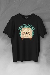 Travel More Woswos Retro Hippi 60S 70S Baskılı Tişört Unisex T-Shirt - Thumbnail