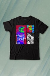 Travis Scott Rap Music Trap Müzik Sokak Hiphop Baskılı Tişört Çocuk T-shirt - Thumbnail