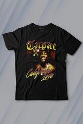 Tupac 2Pac Shakur Rap Music West Coast 90S Rap Baskılı Tişört Çocuk T-shirt - Thumbnail