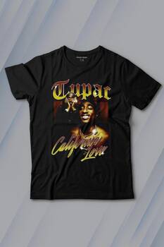 Tupac 2Pac Shakur Rap Music West Coast 90S Rap Baskılı Tişört Çocuk T-shirt