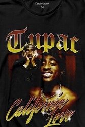 Tupac 2Pac Shakur Rap MusicWest Coast 90S Rap Uzun Kollu Tişört Baskılı T-Shirt - Thumbnail