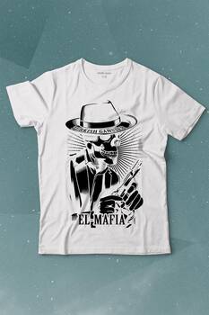 Turkish Ganster El Mafia Mafya Temalı Baskılı Tişört Çocuk T-shirt