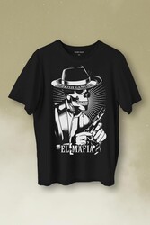 Turkish Ganster El Mafia Mafya Temalı Baskılı Tişört Unisex T-Shirt - Thumbnail