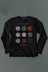 Twenty One Pilots Logo Stressed Uzun Kollu Tişört Baskılı T-Shirt - Thumbnail