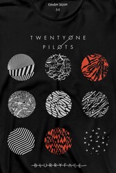 Twenty One Pilots Logo Stressed Uzun Kollu Tişört Baskılı T-Shirt - Thumbnail