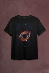 Uzay Boşluğu Evren Galaksi Büyüklüğü Işık Hızı Baskılı Tişört Unisex T-shirt - Thumbnail