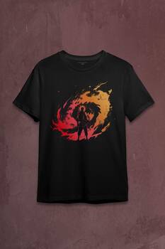 Uzayda Naruto Galaksi Spiral Seyrederken Cosmos Baskılı Tişört Unisex T-shirt