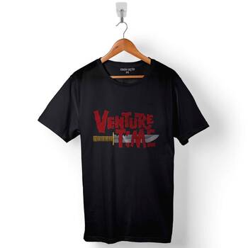 Venture Adventure Tıme Logo Bıçak Baskılı Tişört Unisex T-Shirt