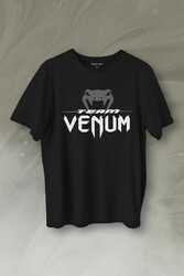 Venum Muay Thai Dövüş Sanatı Kobra Yılan Kafası Baskılı Tişört Unisex T-Shirt - Thumbnail